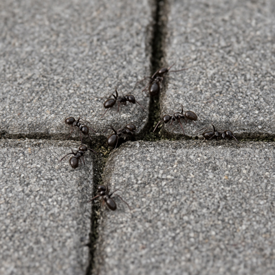 ants on pavement